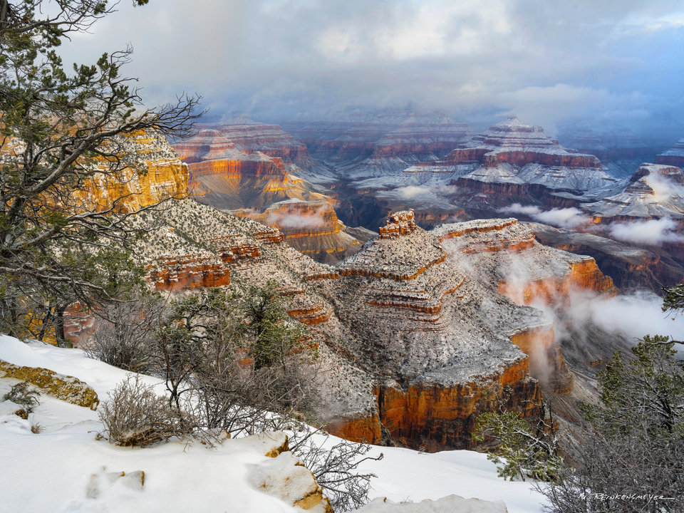 Snow Laced Grand Canyon, Arizona