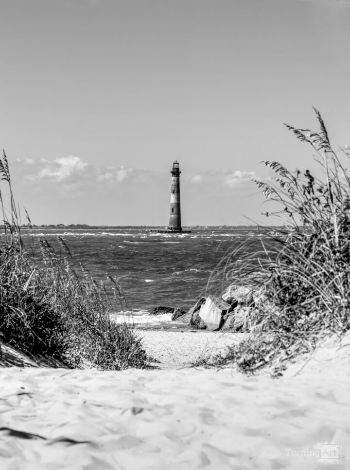 Morris Lighthouse Dreams Grayscale