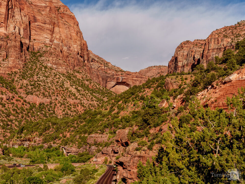 Zion Great Arch Above Switchbacks