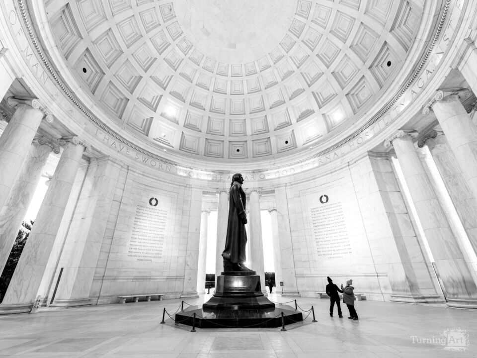 Jefferson Memorial Rotunda in Wide-Angle
