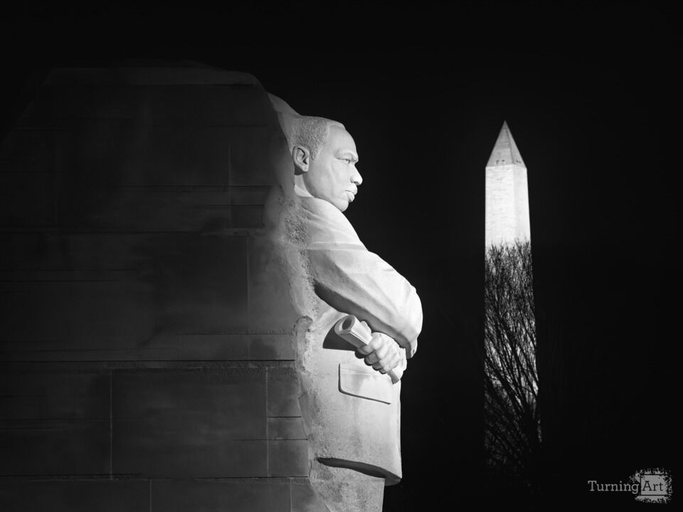 MLK Memorial and Washington Monument at Night
