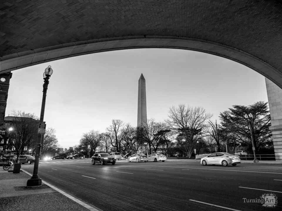 Washington Monument Through Arch