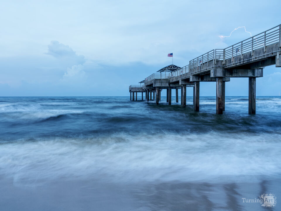 Lightning Over Orange Beach Pier