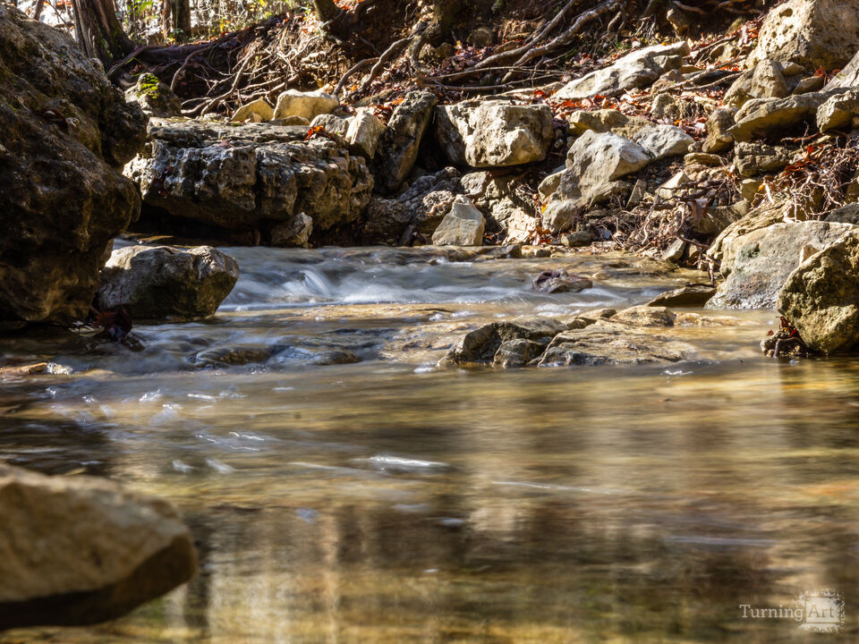 Mini Waterfalls Along An Ozark Creek