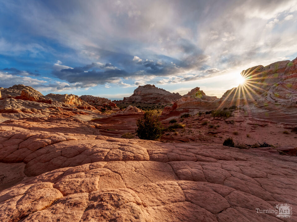 Sunburst Over White Pocket Vermilion Cliffs