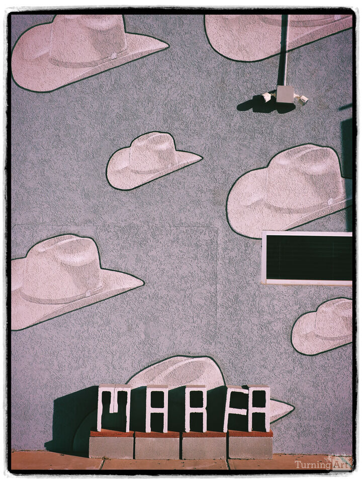 Cowboy Hats on Wall - Marfa