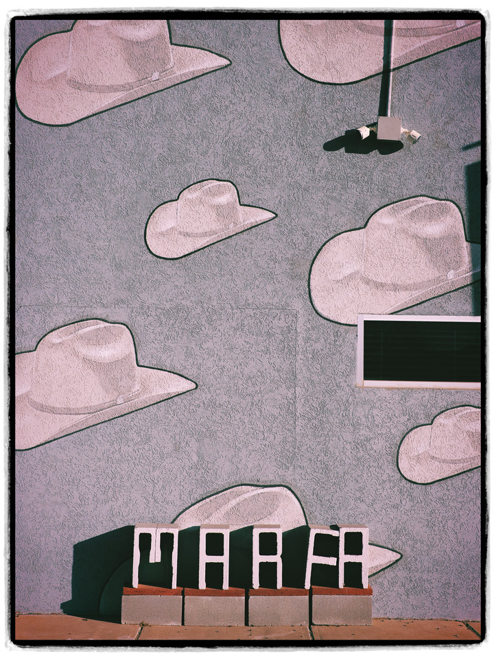 Cowboy Hats on Wall - Marfa