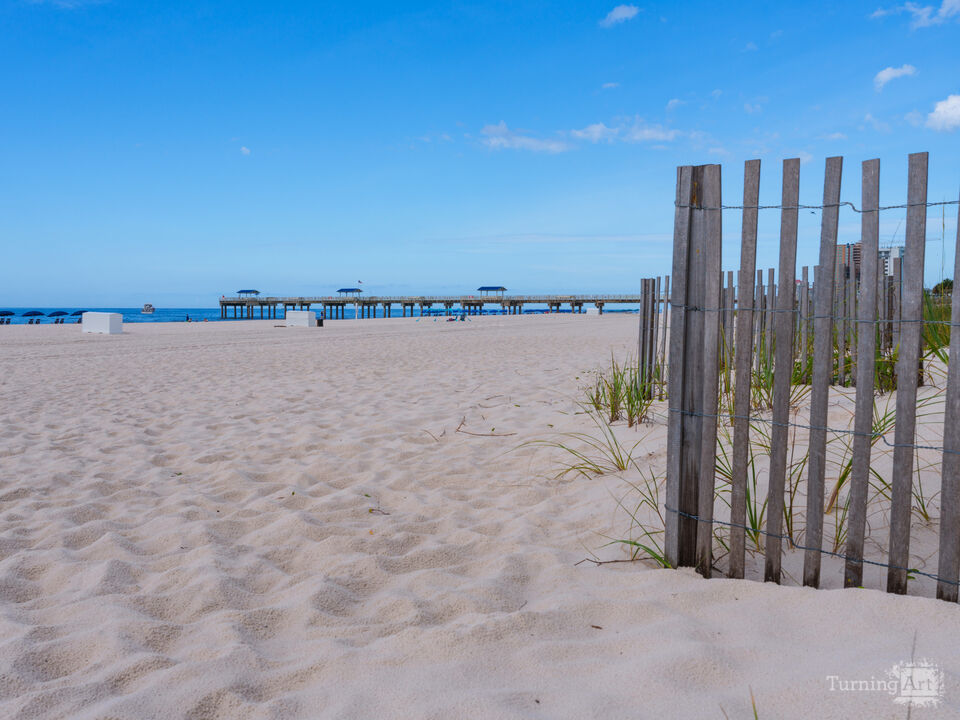 Orange Beach By Sand Fence