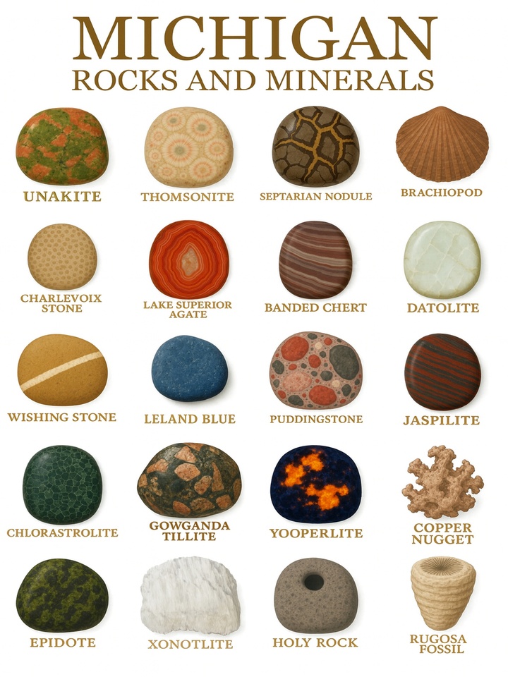 Michigan Rocks and Minerals - White Part Two