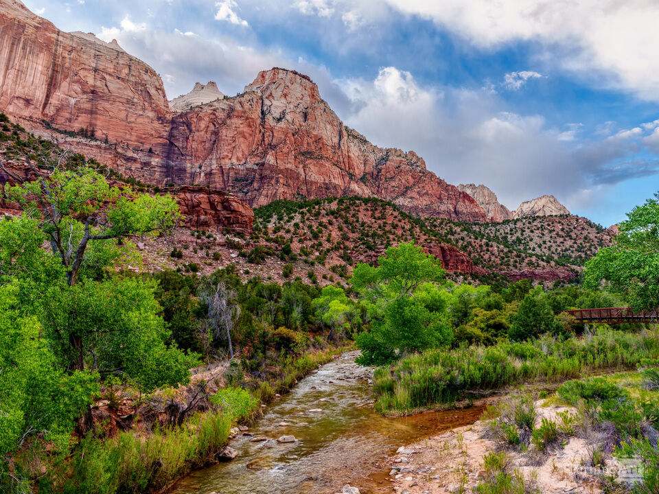 Virgin River Evening In Zion