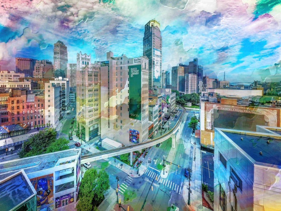 John R and Broadway Dreams: Detroit Painting Color