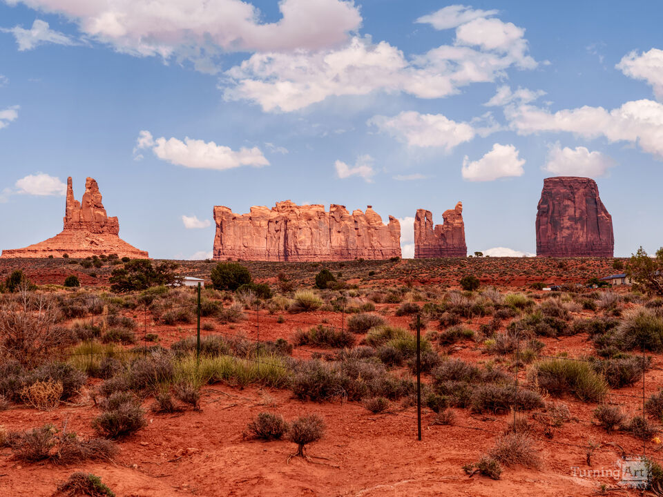 Stagecoach And King On His Throne Monument Valley