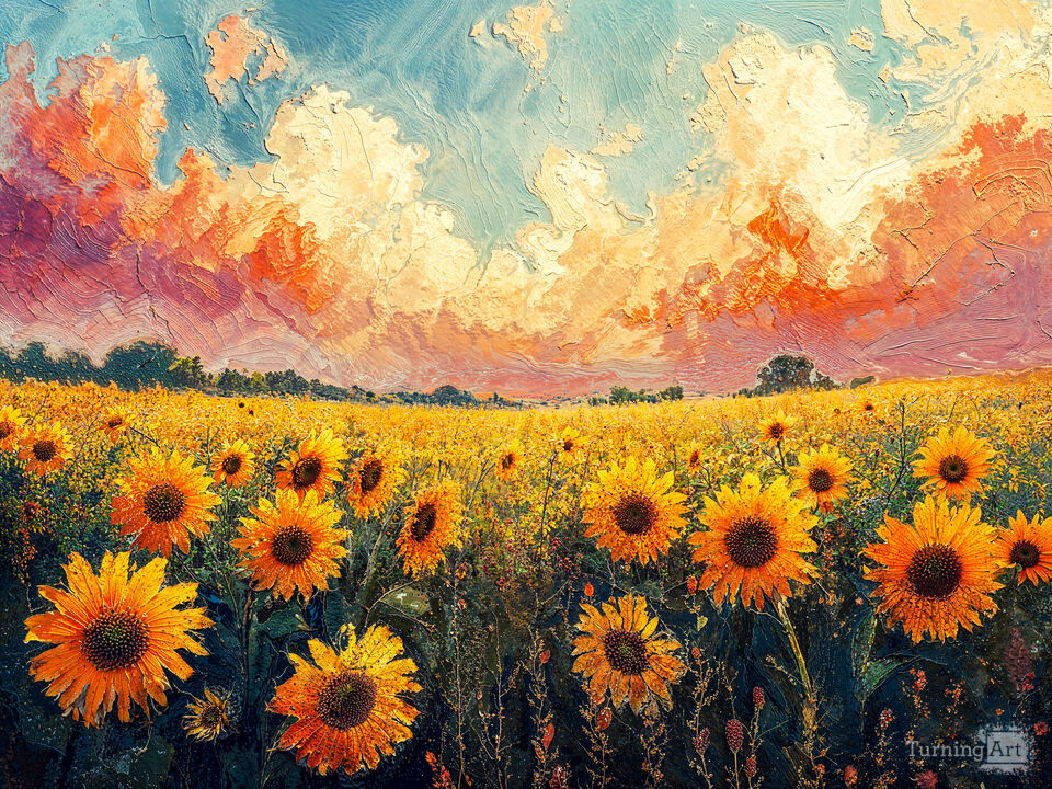 Field of Dreams - Sunflowers and Sunsets
