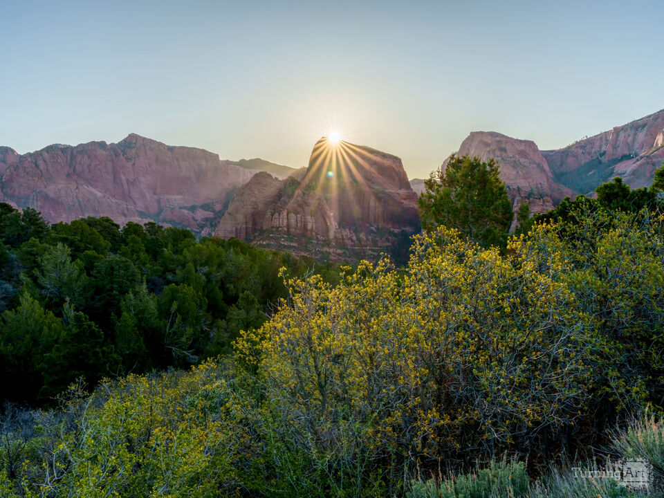 Golden Sunrise Over Kolob Canyons