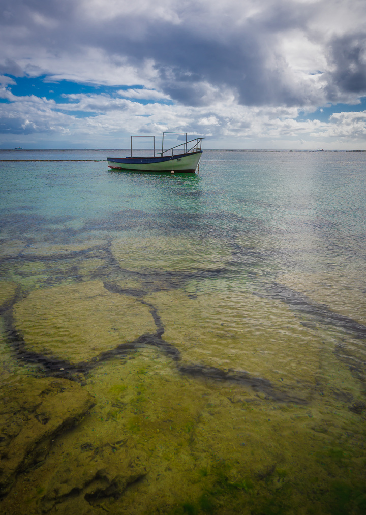 Lagoon Boat and Coral Patterns