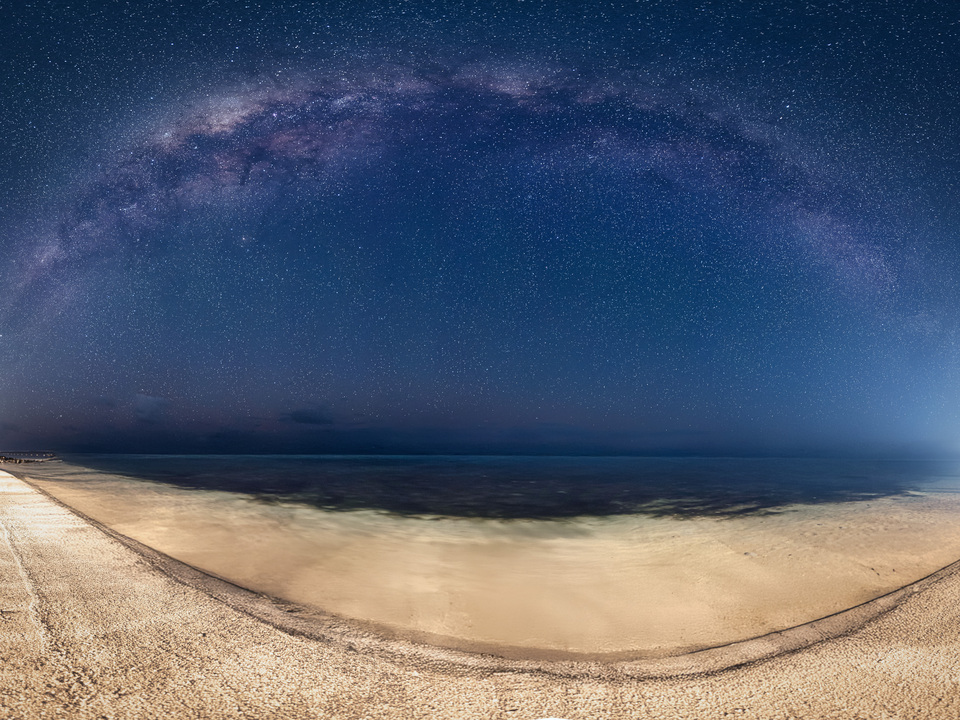 Milky Way Over the Beach