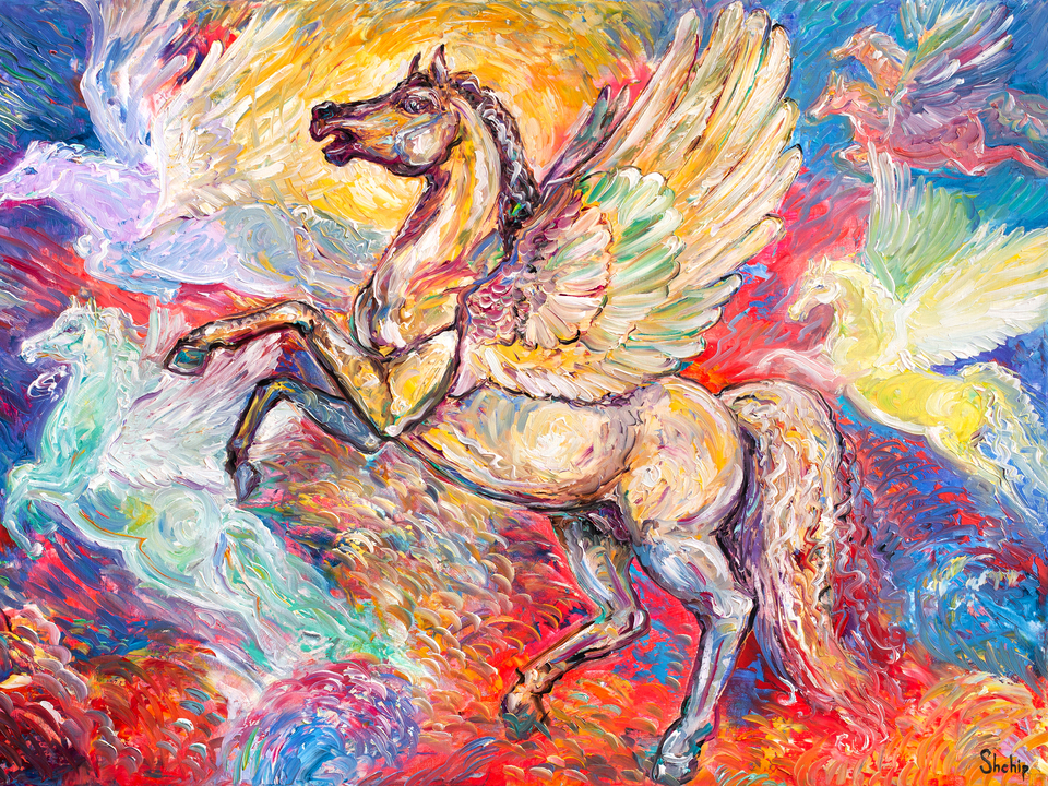 Pegasus in the Sky of Colors