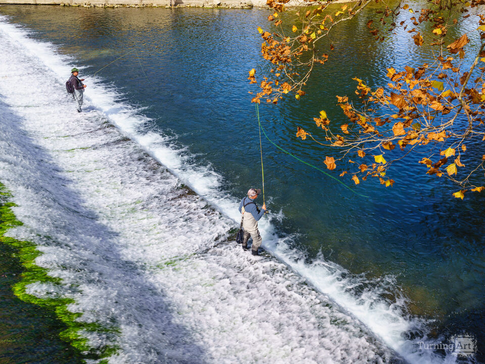Casting At Bennett Spring Dam
