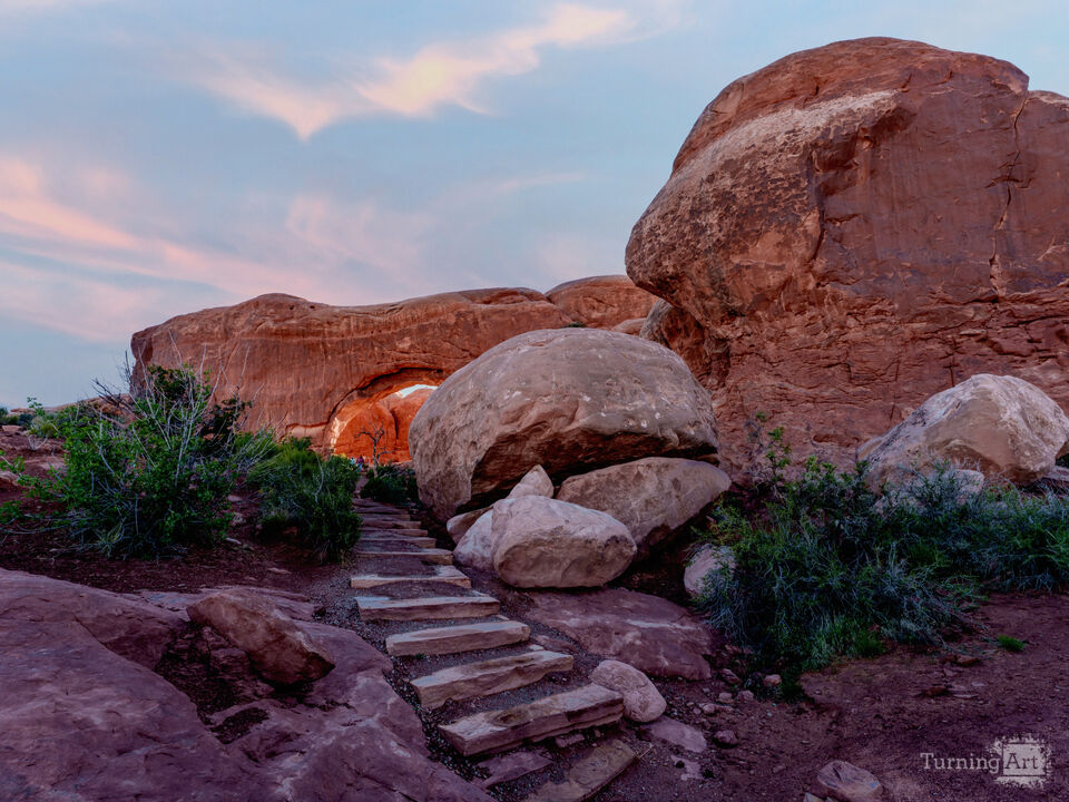 Pathway To Golden Glow Through South Window