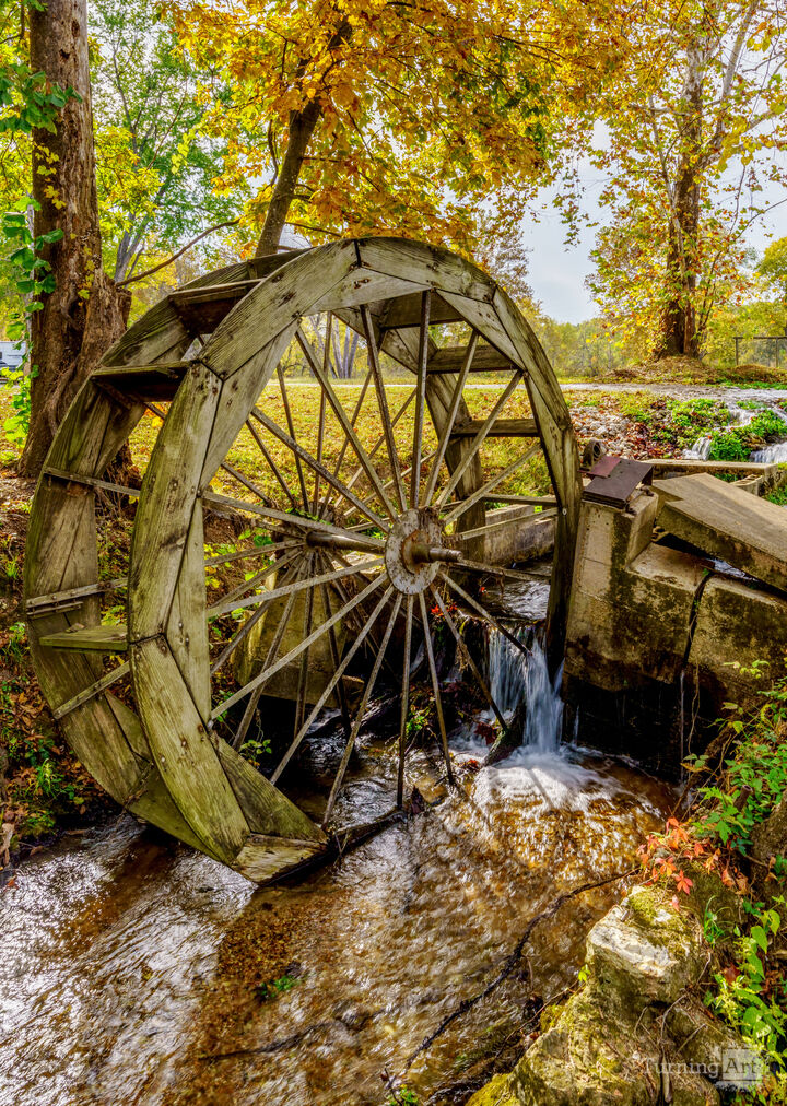 Ozarks Fallen Water Wheel