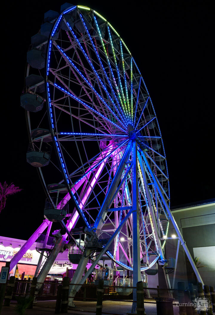 Under The Orange Beach Ferris Wheel