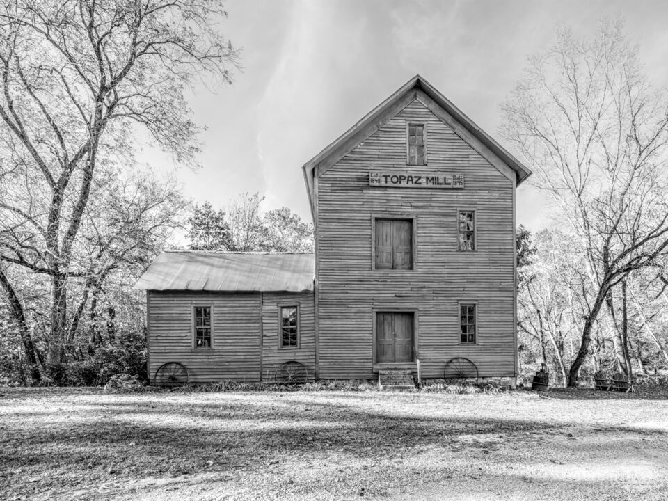 Topaz Mill Ozarks Grayscale