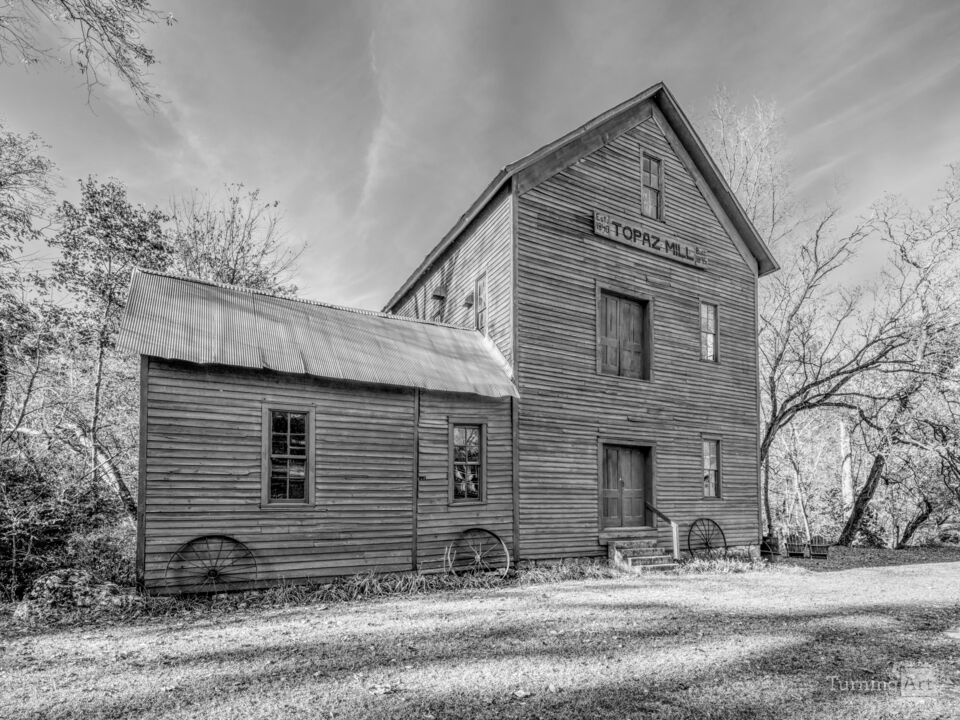 Historic Topaz Mill Grayscale