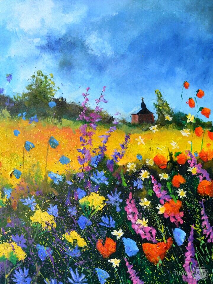 Old chapel in summer