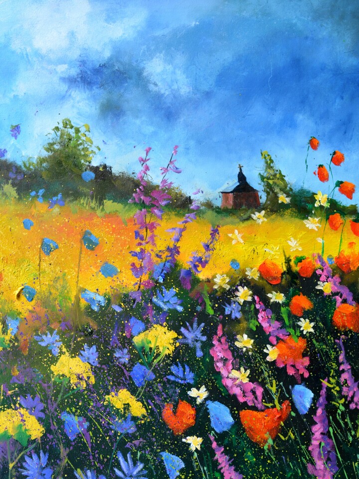 Old chapel in summer