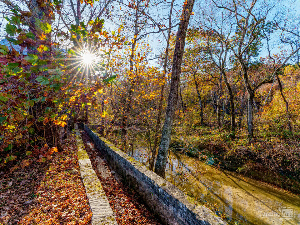 Topaz Mill Trough In Fall