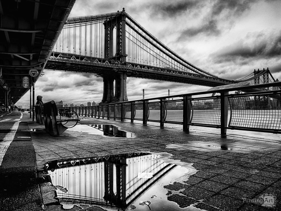 Manhattan Bridge, After the Rain