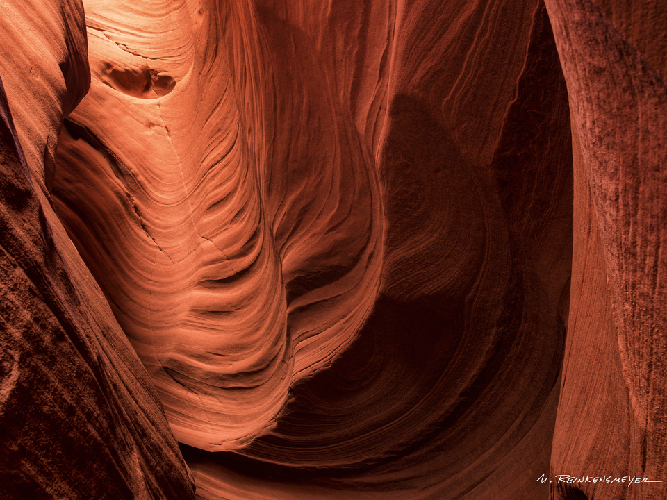 Sculpted Swirls,  Canyon X, Arizona 