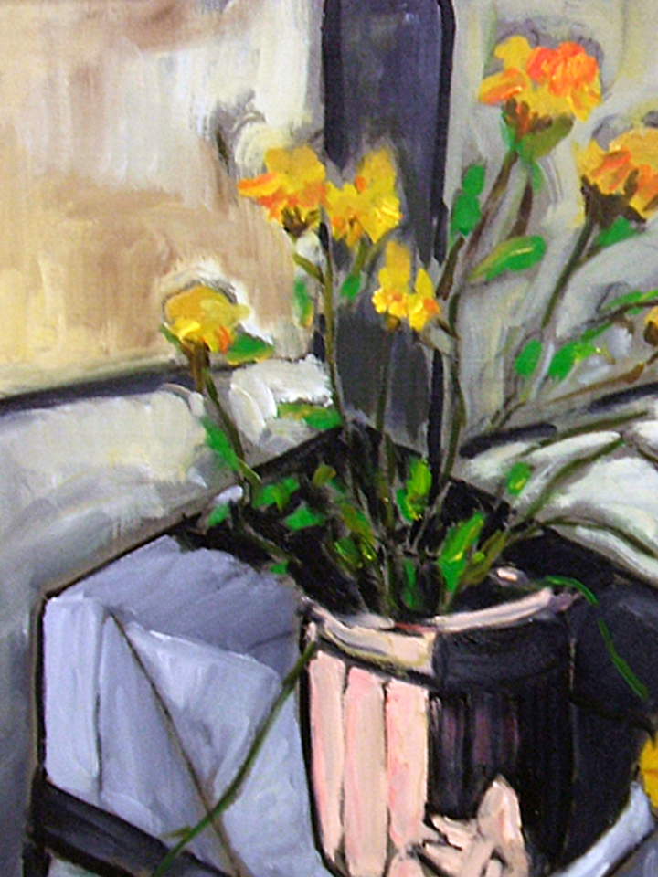 PINK VASE WITH FLOWERS