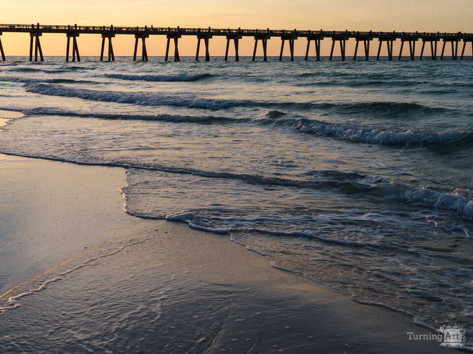 Pensacola Gold Morning Coastal Waves