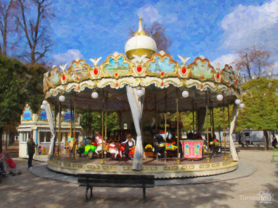 A Carousel in the Tuileries Gardens