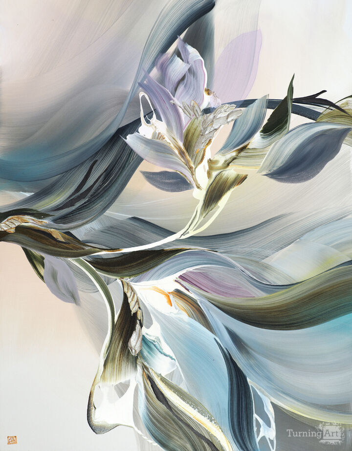 Magnolia Drift Diptych (b)