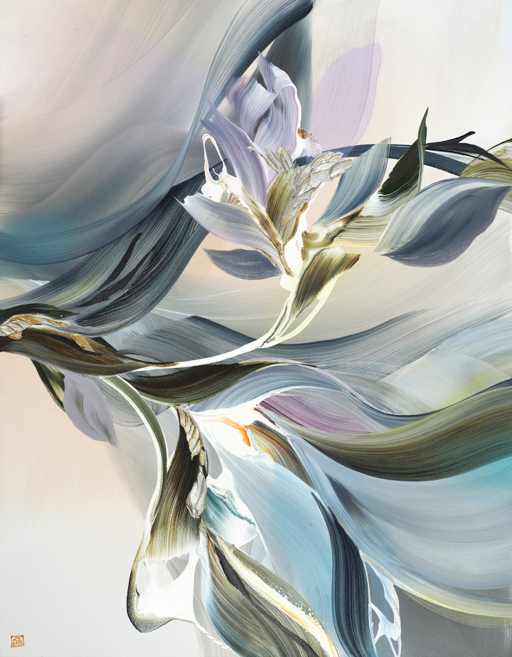 Magnolia Drift Diptych (b)