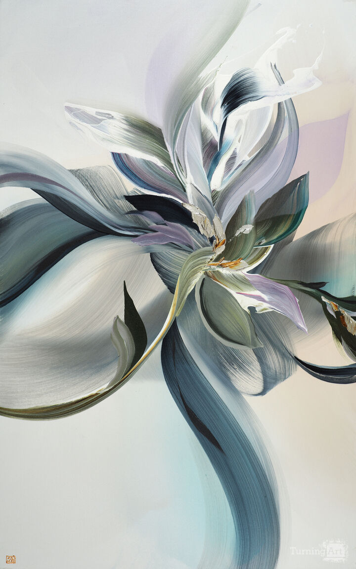 Magnolia Drift Diptych (a)