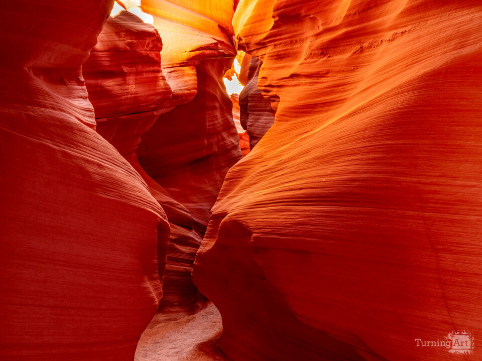 Walking Through Secret Antelope Canyon
