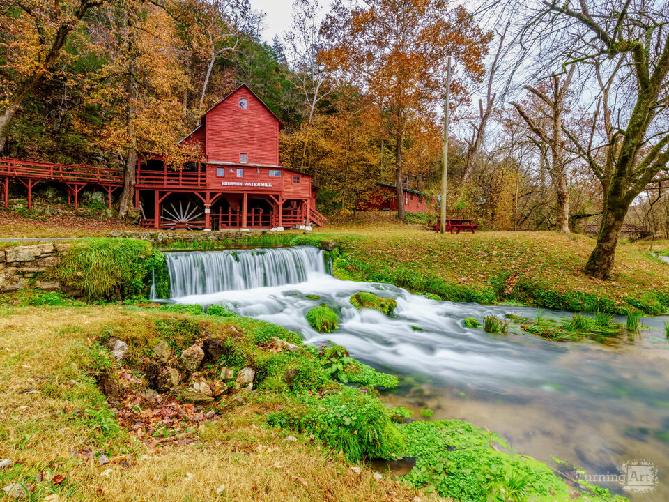 Hodgson Mill Flowing Waters In Autumn