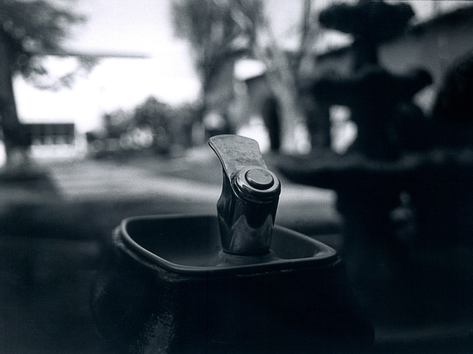 Water Fountain Black and White