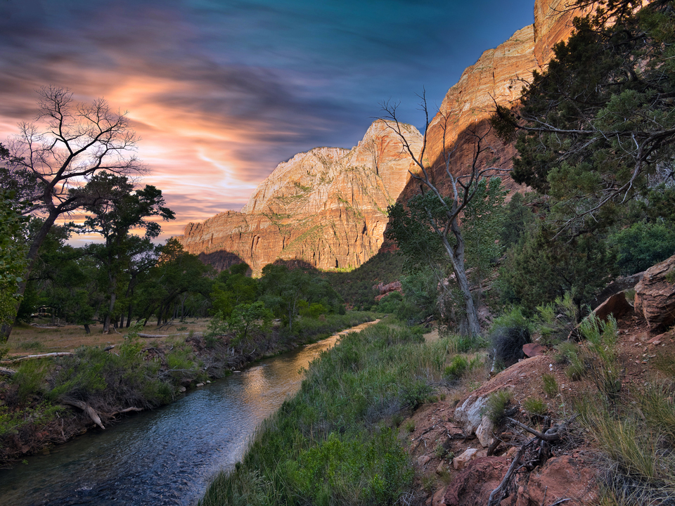Morning glow in Zion