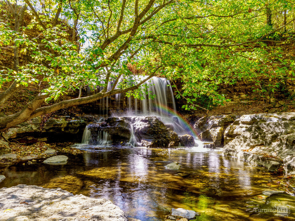 Autumn Waterfall Flow At Tanyard