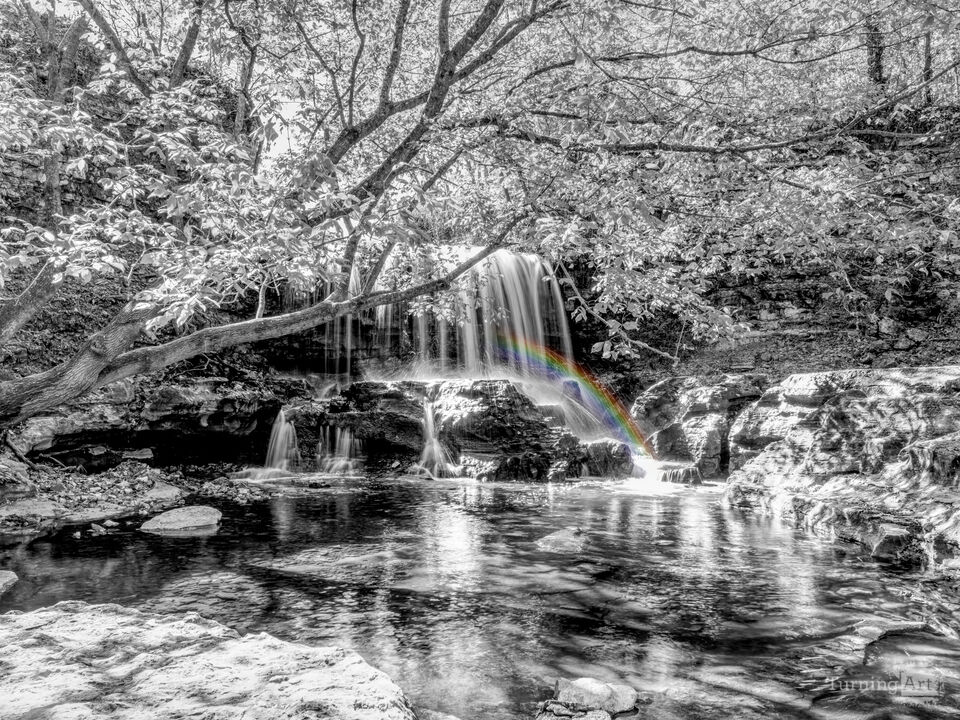 Autumn Waterfall Flow At Tanyard Select Color