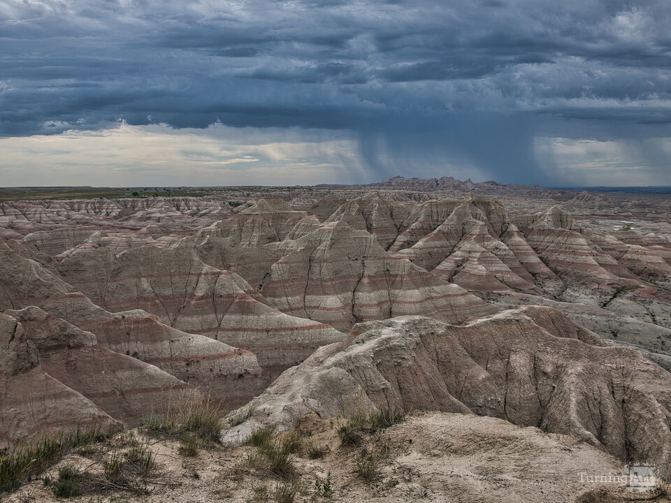 Storm approaching the Badlands