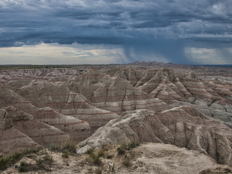 Storm approaching the Badlands