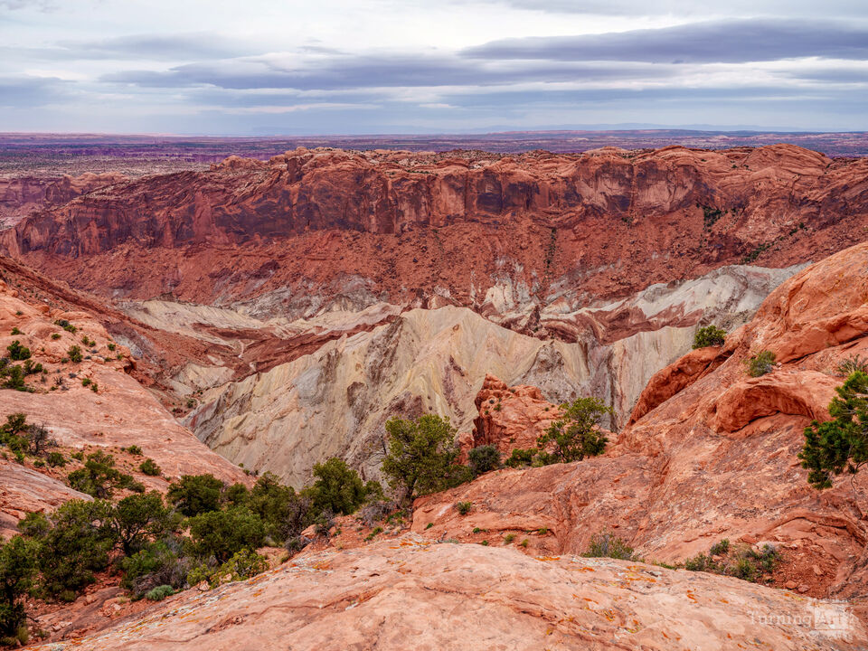 Looking Down At Upheaval Dome