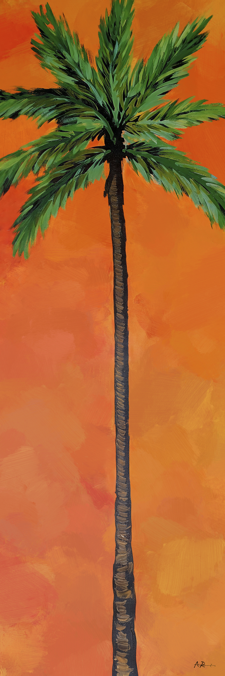 Palm Tree on Orange 2 of 6