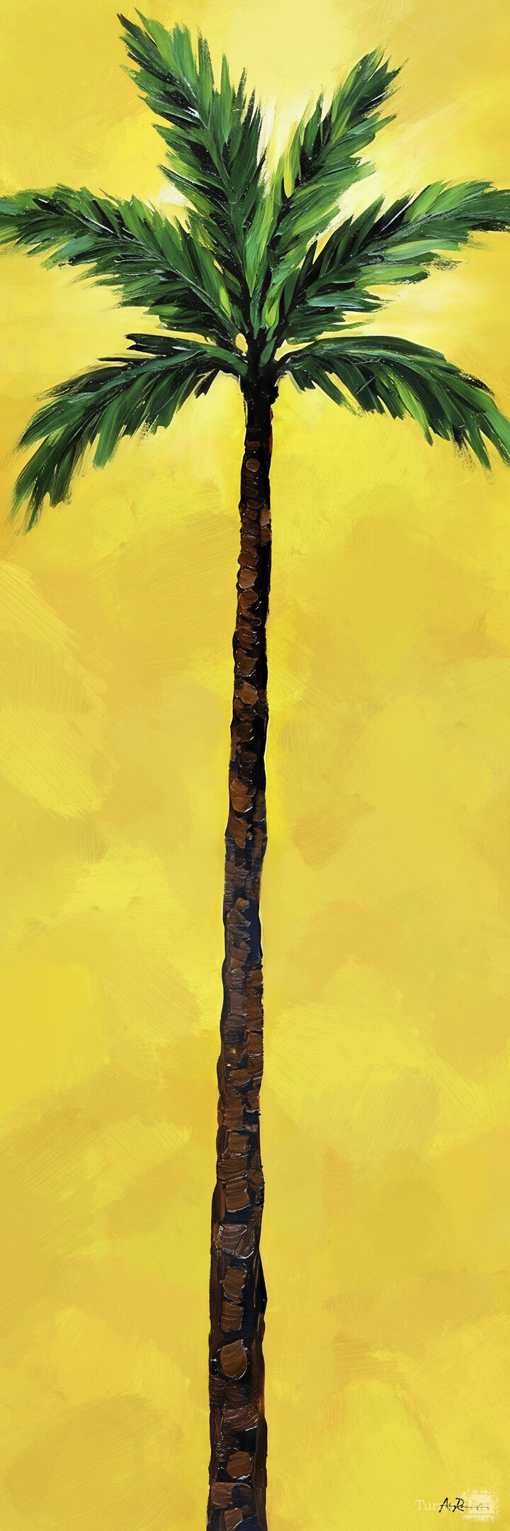 Palm Tree on Yellow 3 of 6