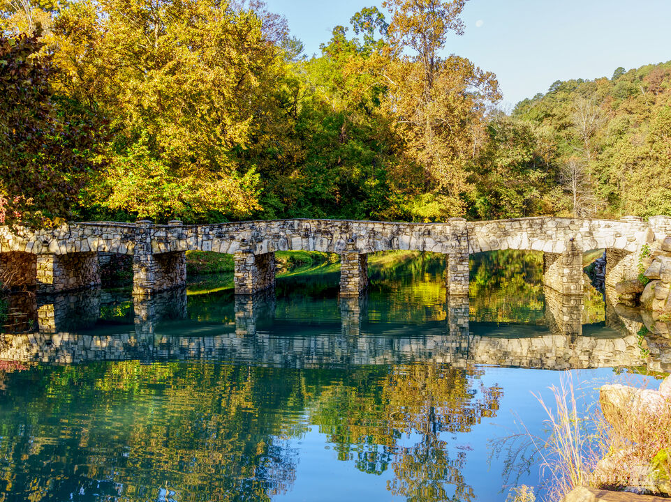 Dogwood Stone Bridge Crossing Autumn